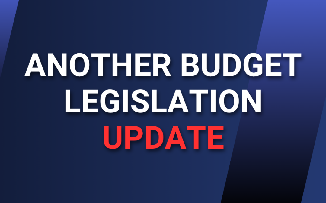 Another Budget Legislation Update